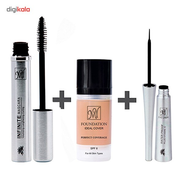 پک کرم پودر، ریمل و خط چشم مای